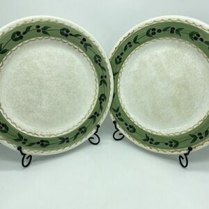 Oneida Oliveto Hand-Painted Dinner Plates - Set Of 2 - 11" Mediterranean Vintage